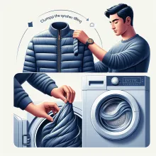 как стирать куртку в машинке чтобы не сбился синтепон