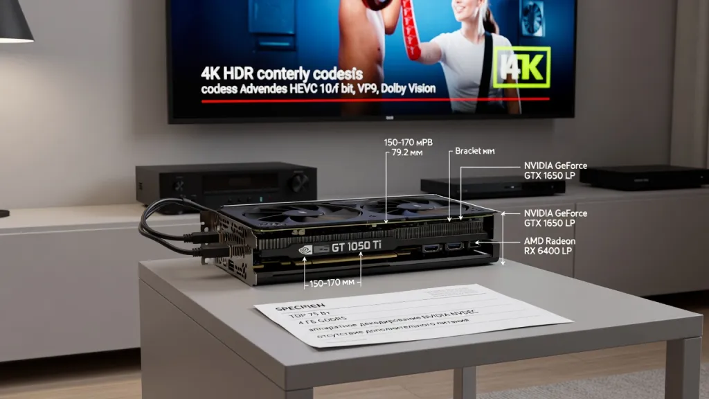 Как выбрать низкопрофильную видеокарту для компактного HTPC: GT 1050 Ti Low Profile и альтернативы