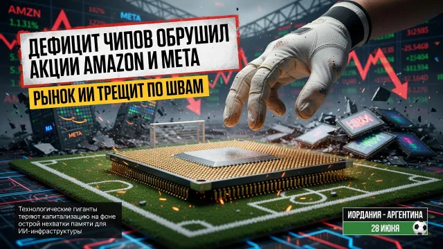 Дефицит чипов обрушил акции Amazon и Meta. Рынок ИИ трещит по швам